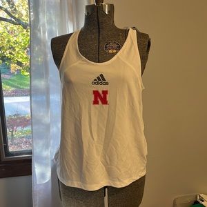 Huskers adidas running tank.